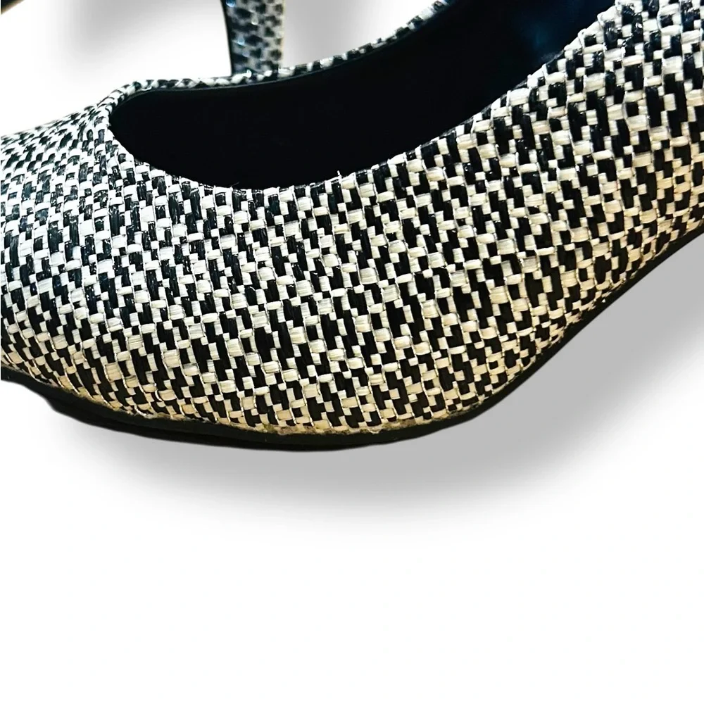 Alfani Step ’N Flex Jeules Black White Tweed Pointed Toe Heels Size 10M – NEW - Picture 11 of 14